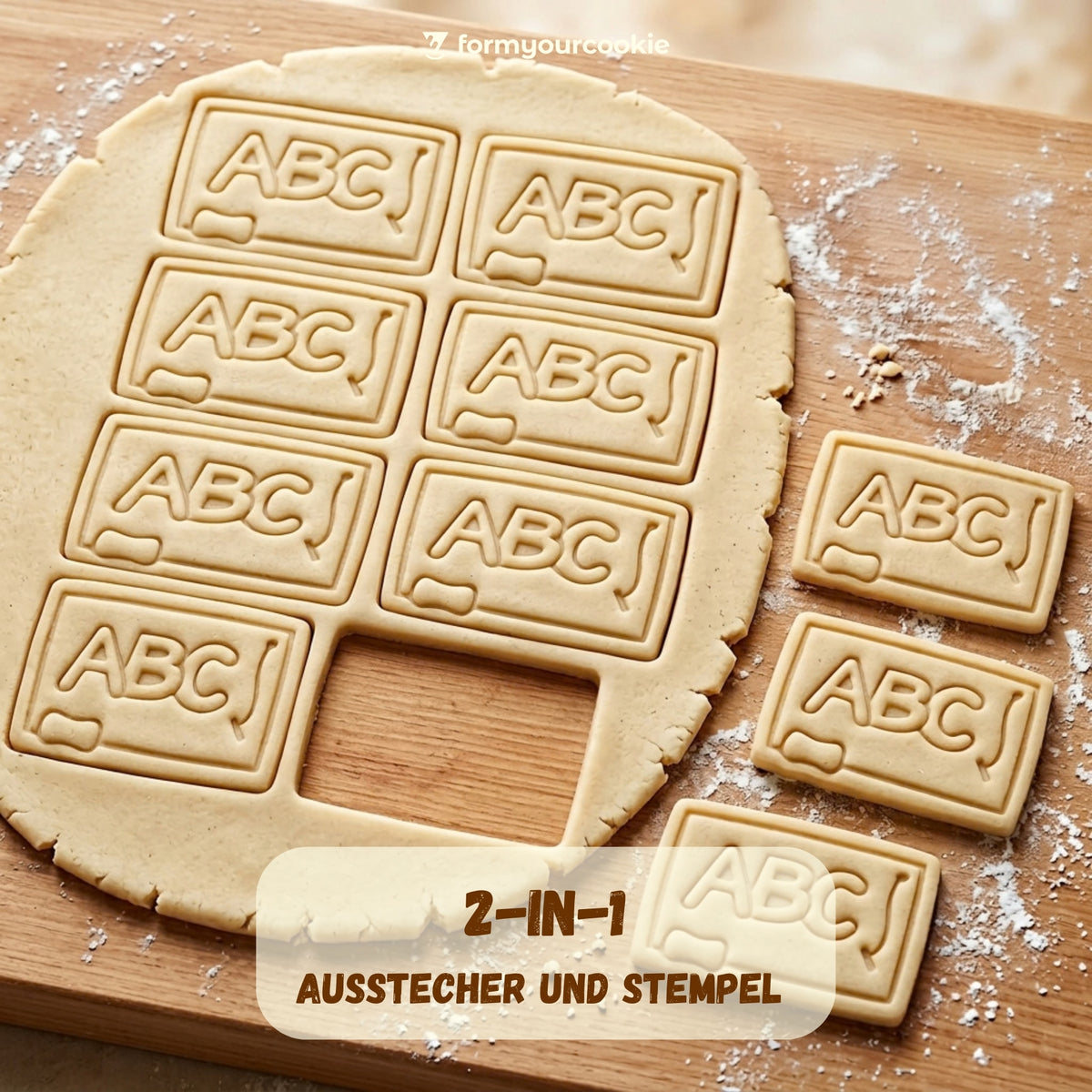 Tafel ABC – Schulanfang-Keksausstecher – 7x5cm