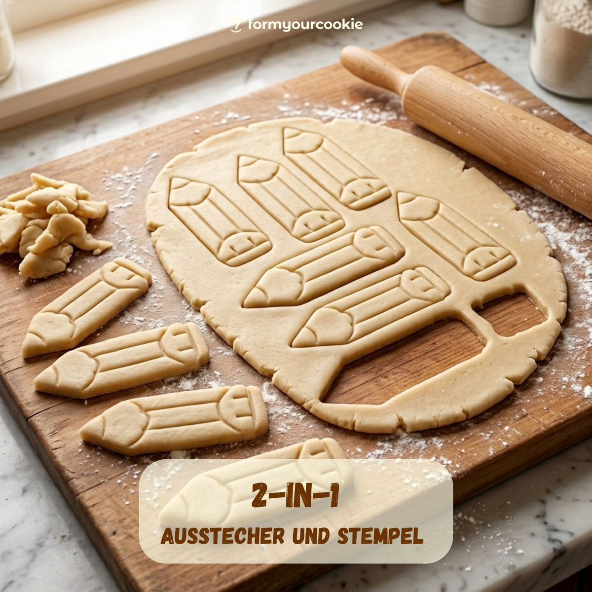 Stift – Schulanfang-Keksausstecher – 7x3cm