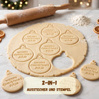 Personalisierte Weihnachtskugel – Keksausstecher mit Name – 7x7cm
