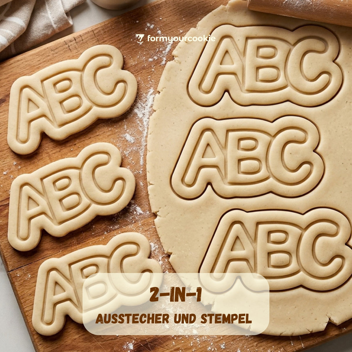 ABC – Schulanfang-Keksausstecher – 7x4cm