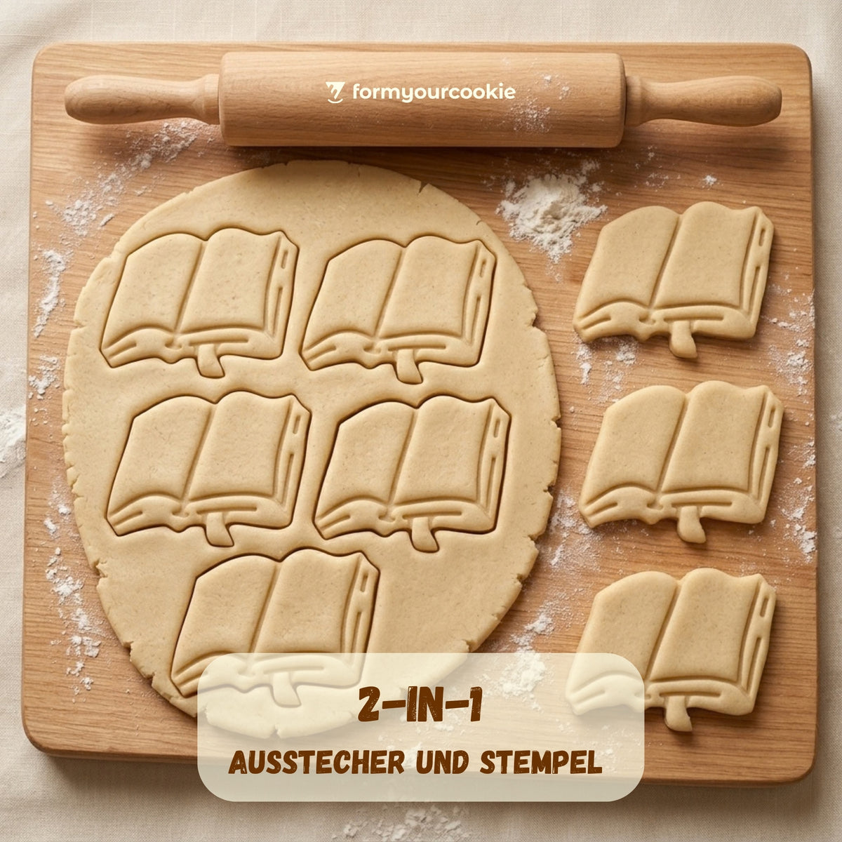 Buch – Schulanfang-Keksausstecher – 6x5cm