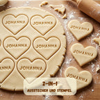 Personalisierter Herz-Keksausstecher – Name oder Initialen 5x5cm