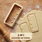 Lineal – Schulanfang-Keksausstecher – 7x3cm
