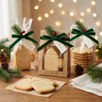 Kakao-Tasse mit Sahne – Weihnachts-Keksausstecher mit Prägung – 7x5cm