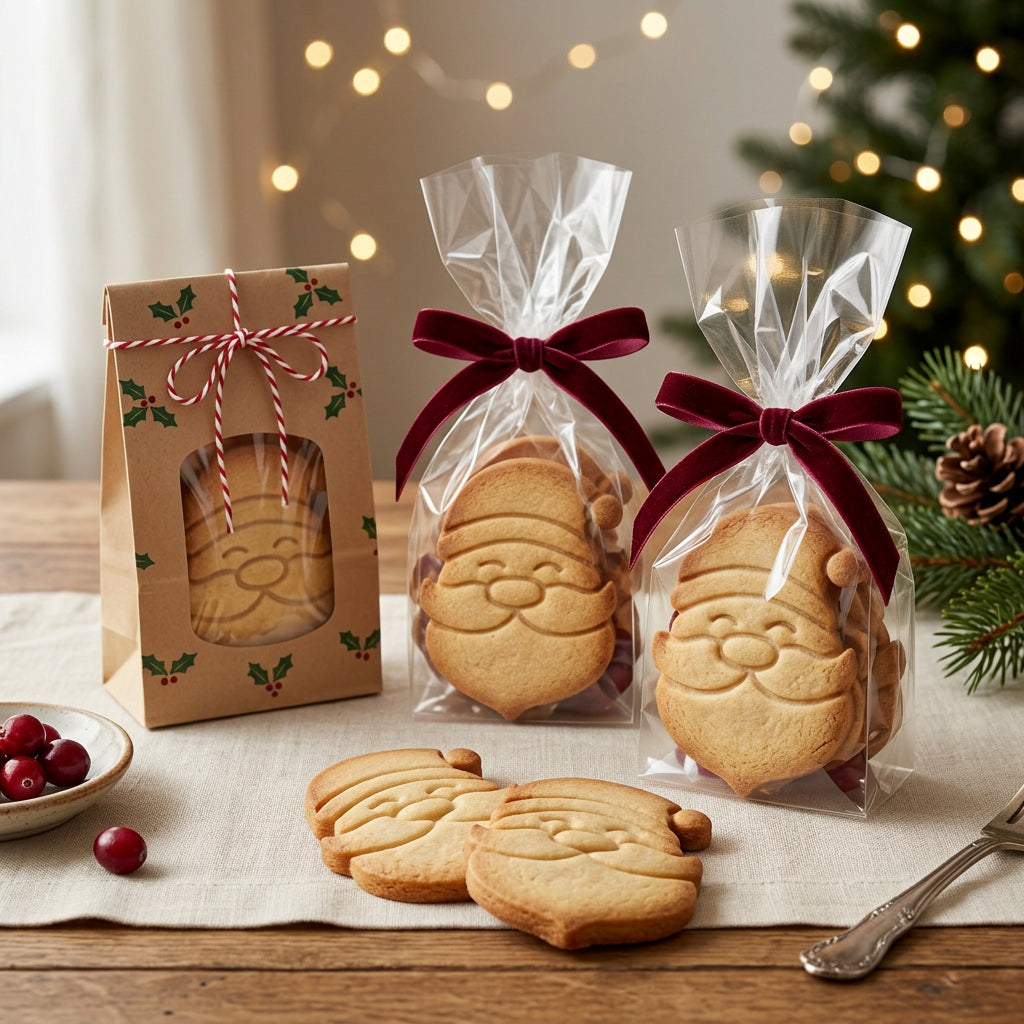 Weihnachtsmann – Weihnachts-Keksausstecher mit Prägung – 6x4cm