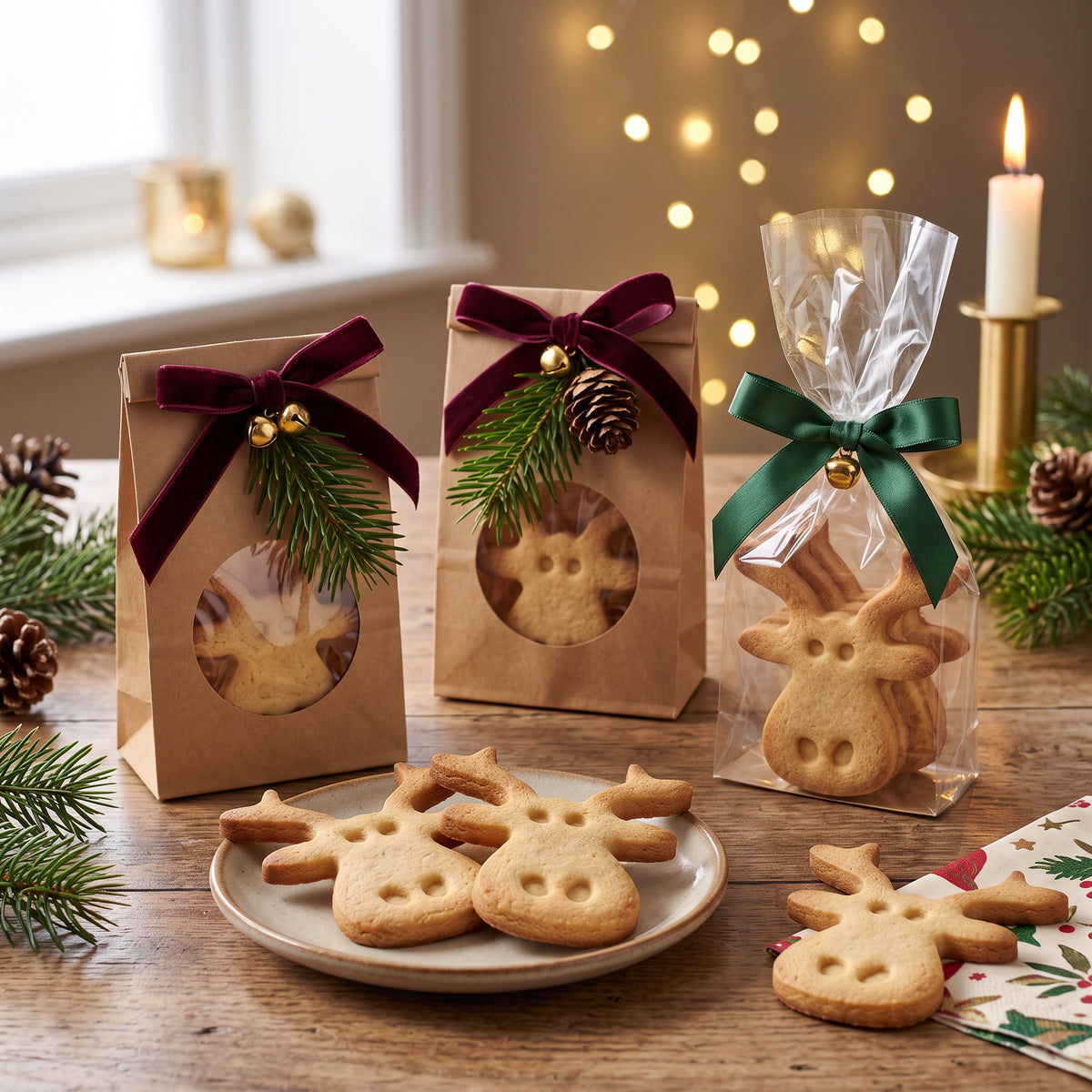 Elchkopf mit Nase – Weihnachts-Keksausstecher – 6x5cm