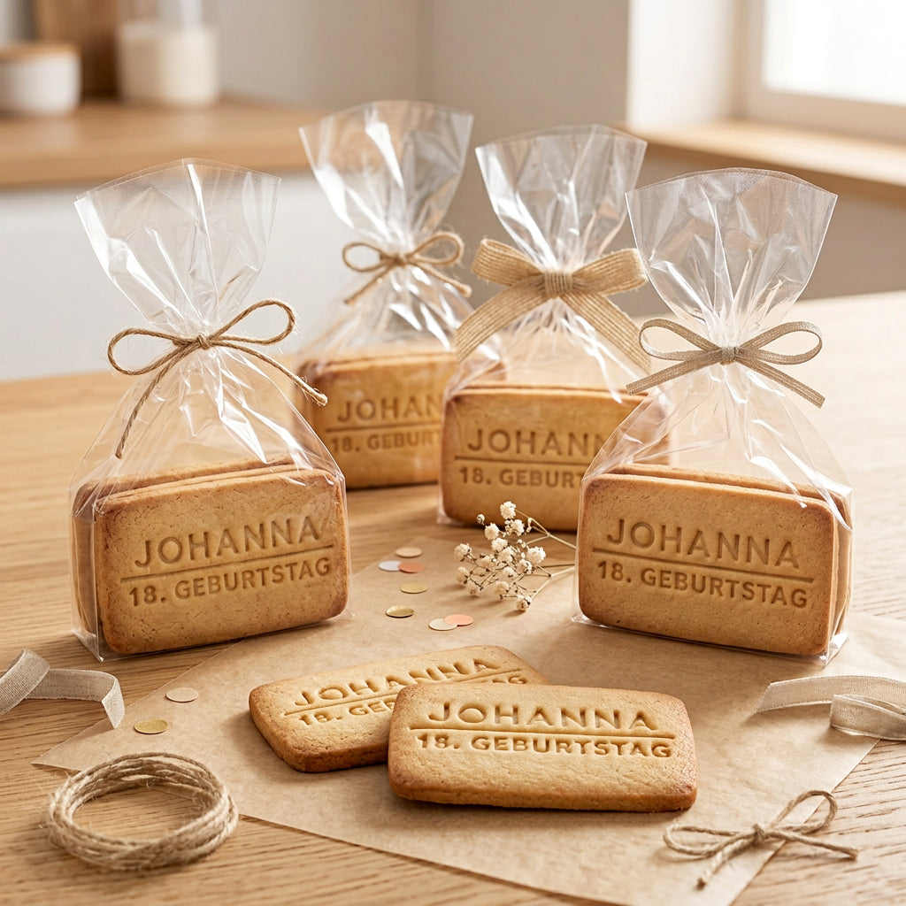 Personalisierter Keksausstecher mit NAME und SPRUCH – 7x4cm