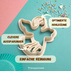 Weihnachtsausstecher-Set: Elch, Engel & Schneeflocke – 6x5cm/5x5cm/6x6cm