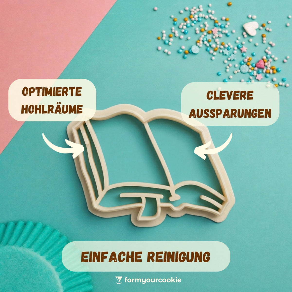 Buch – Schulanfang-Keksausstecher – 6x5cm