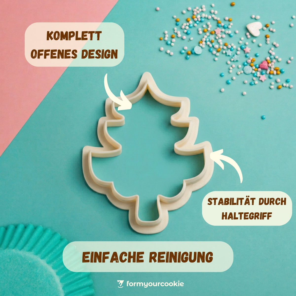Weihnachtsbaum – Weihnachts-Keksausstecher – 7x5cm