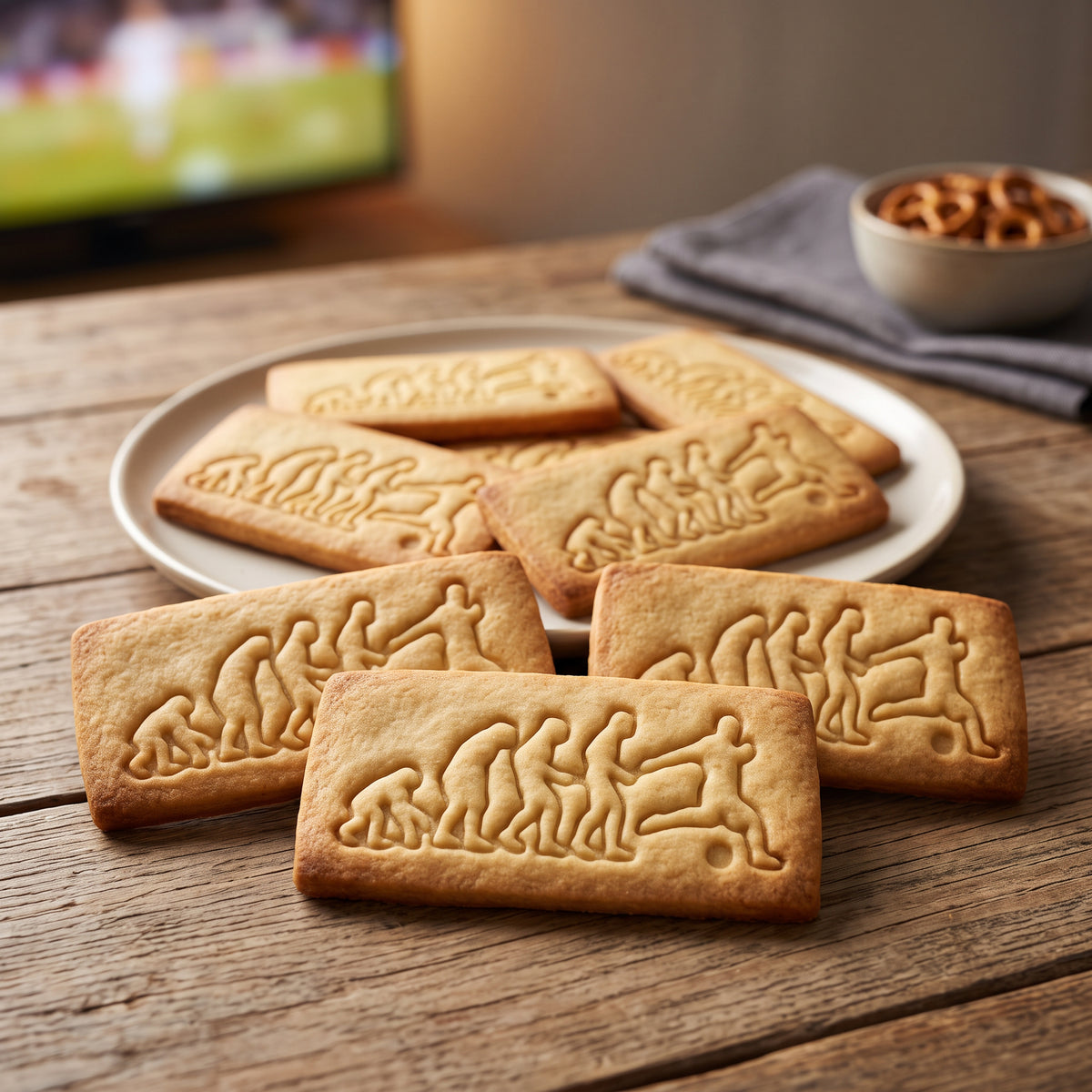 Evolution-Fußball-Keksausstecher – 10x4cm