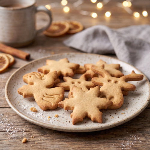 Weihnachtsausstecher-Set: Elch, Engel & Schneeflocke – 6x5cm/5x5cm/6x6cm