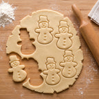 Schneemann – Weihnachts-Keksausstecher mit Prägung – 6x4cm
