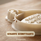Personalisierte Weihnachtskugel – Keksausstecher mit Name – 7x7cm