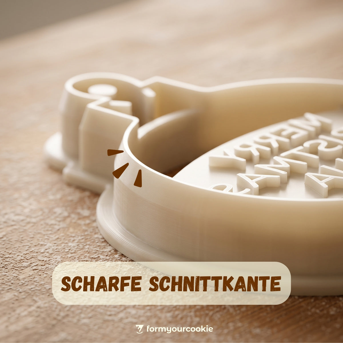 Personalisierte Weihnachtskugel – Keksausstecher mit Name – 7x7cm