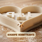 Personalisierter Herz-Keksausstecher – Name oder Initialen 5x5cm
