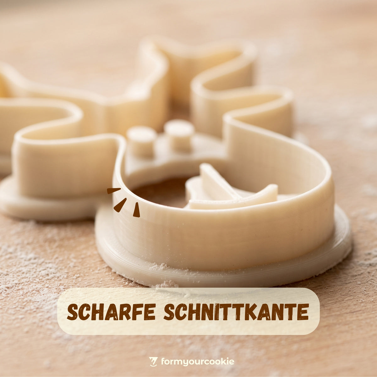 Elchkopf mit Mund – Weihnachts-Keksausstecher – 6x5cm