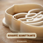 Weihnachtsmann – Weihnachts-Keksausstecher mit Prägung – 6x4cm