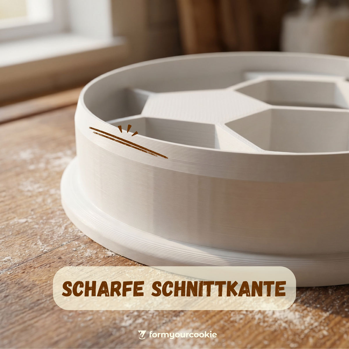 Eigenschaften des Fußball 3D-Keksausstechers