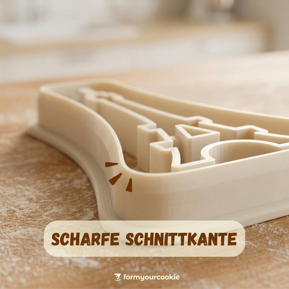 Eiffelturm – Frankreich-Keksausstecher mit Prägung – 7x4cm