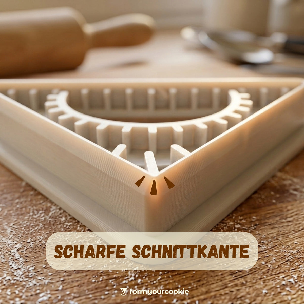 Geodreieck – Schulanfang-Keksausstecher – 7x5cm
