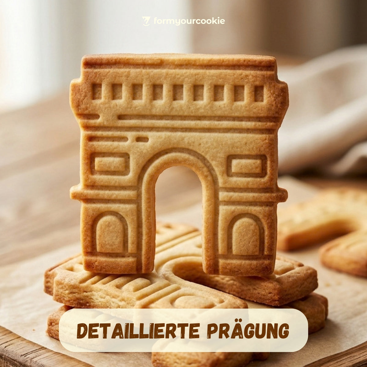 Triumphbogen – Frankreich-Keksausstecher 7x7cm