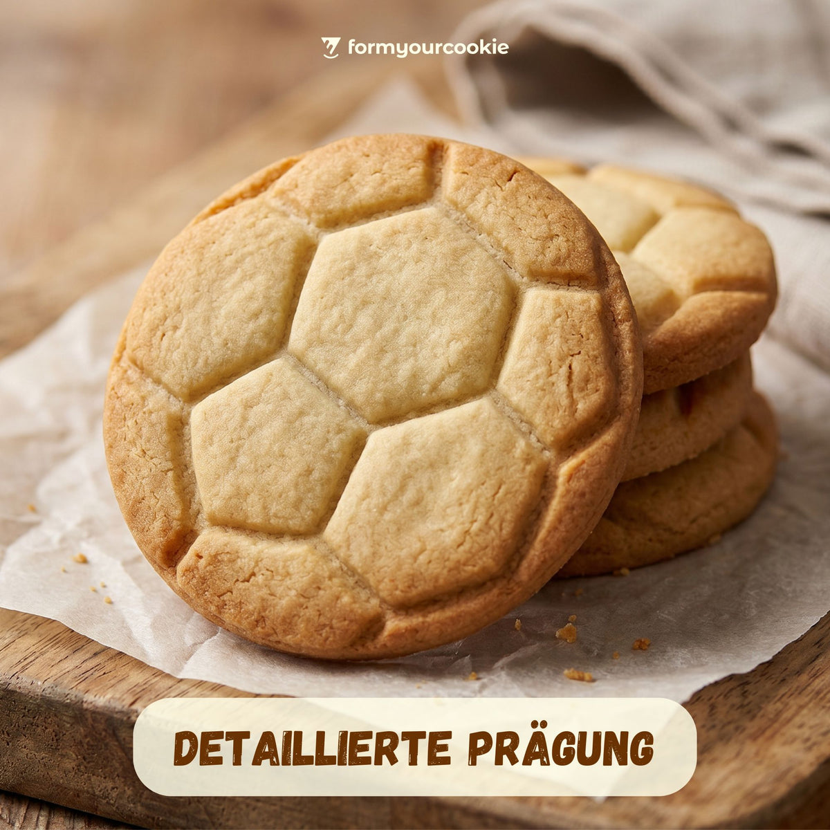 klassische Prägung des Fußball Classic-Keksausstechers