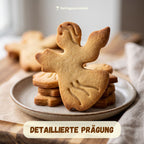 Weihnachtsausstecher-Set: Elch, Engel & Schneeflocke – 6x5cm/5x5cm/6x6cm