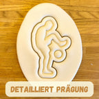 klassische Prägung des Fußballer-Keksausstechers