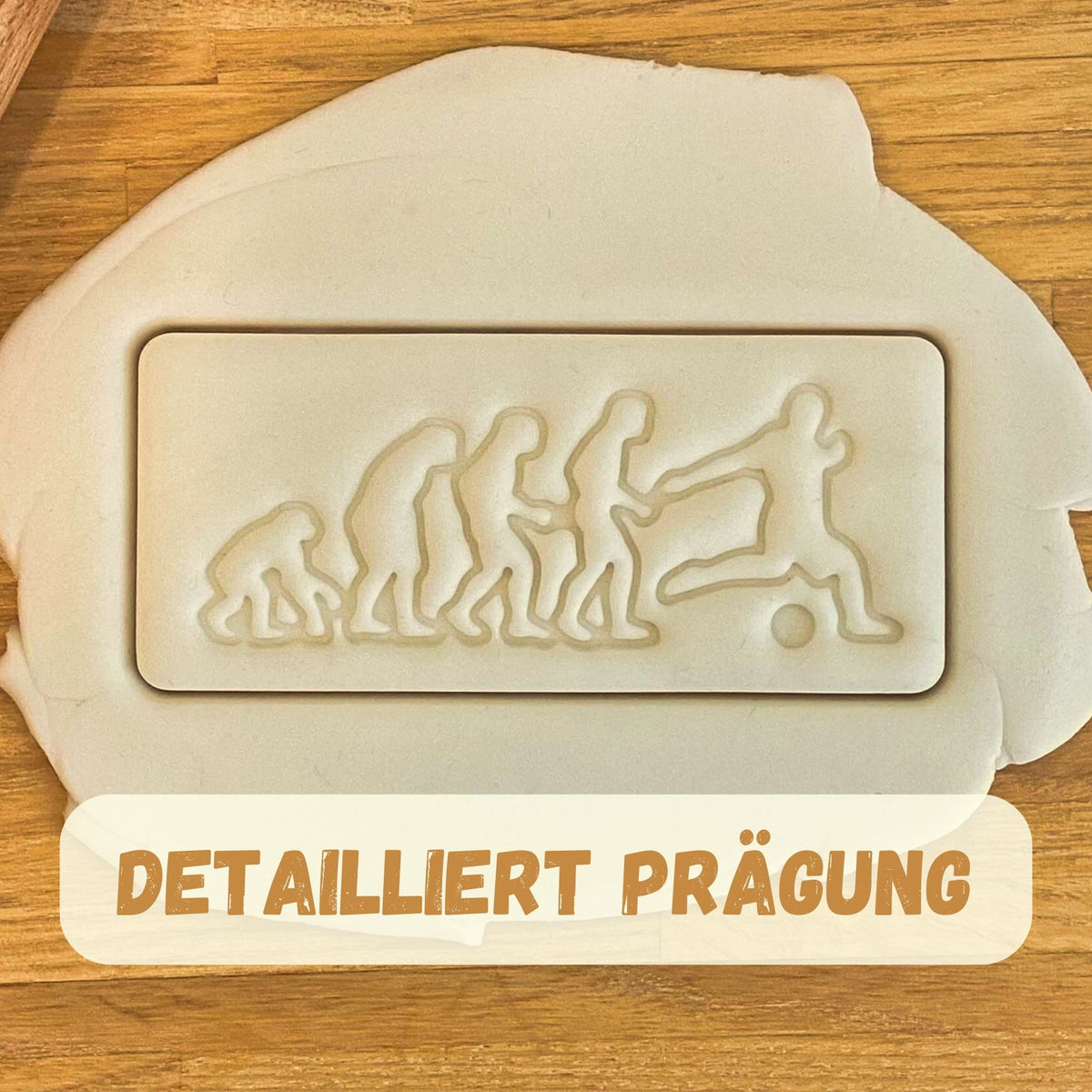 klassische Prägung des Evolution Fußball-Keksausstechers