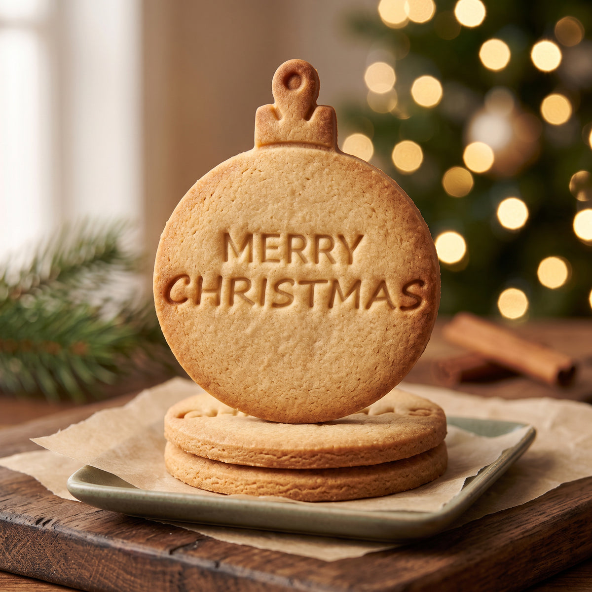 Personalisierte Weihnachtskugel – Keksausstecher mit Name – 7x7cm