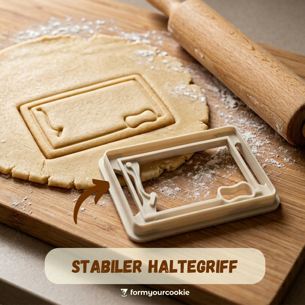 Tafel zum Verzieren – Schulanfang-Keksausstecher – 7x5cm