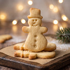 Schneemann – Weihnachts-Keksausstecher mit Prägung – 6x4cm