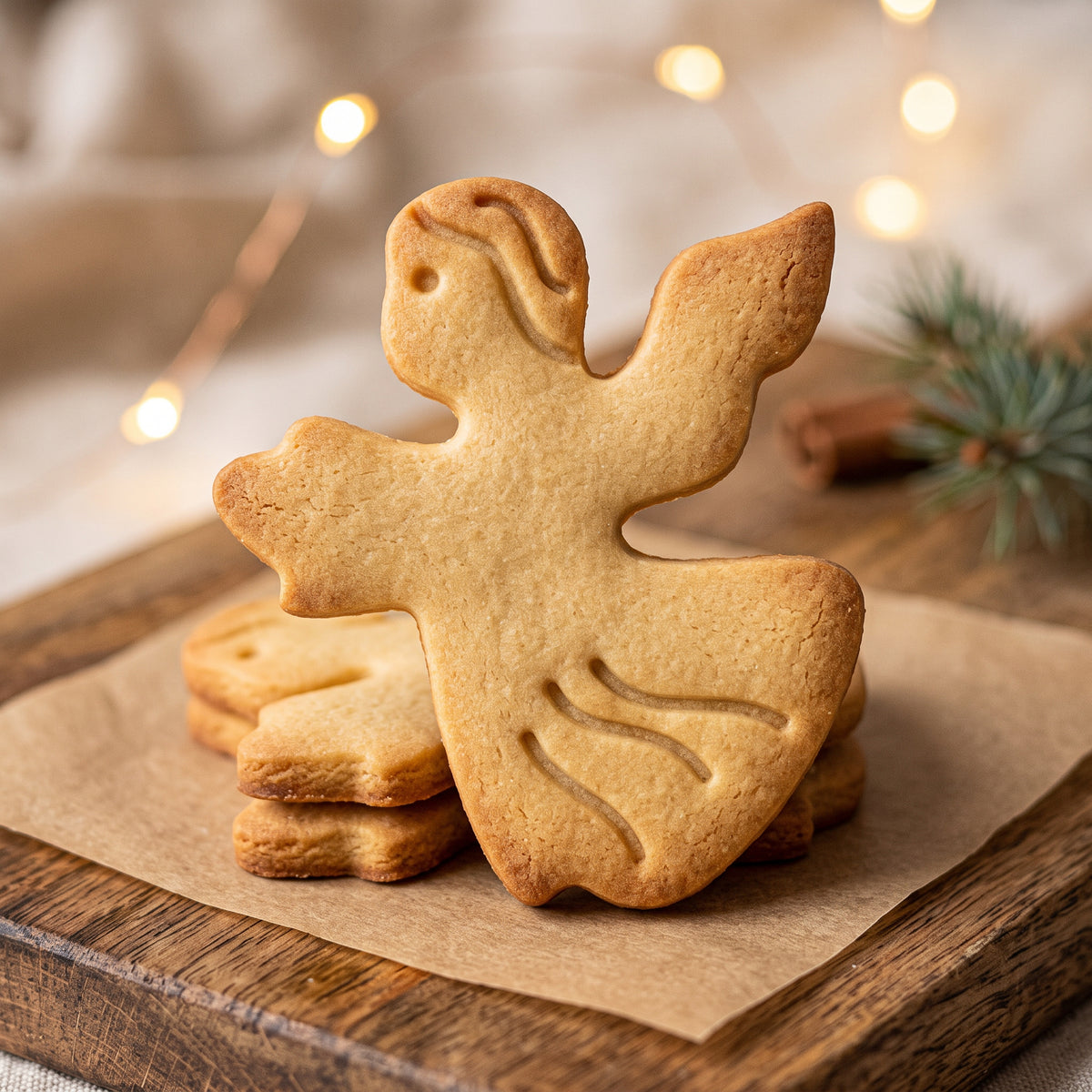 Engel – Weihnachts-Keksausstecher mit Prägung – 5x5cm