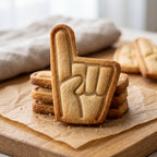 High-Five-Keksausstecher mit Stempel – 8x5cm