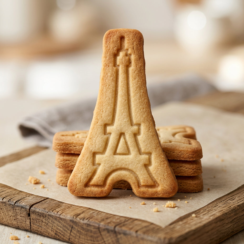 Eiffelturm – Frankreich-Keksausstecher mit Prägung – 7x4cm