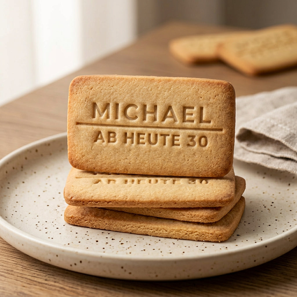 Personalisierter Keksausstecher mit NAME und SPRUCH – 7x4cm