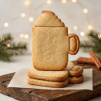 Kakao-Tasse mit Sahne ohne Herz – Weihnachts-Keksausstecher 7x5cm
