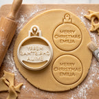Personalisierte Weihnachtskugel – Keksausstecher mit Name – 7x7cm
