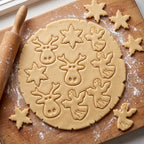 Weihnachtsausstecher-Set: Elch, Engel & Schneeflocke – 6x5cm/5x5cm/6x6cm