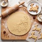 Rentier – Weihnachts-Keksausstecher mit Prägung – 6x6cm
