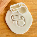Schiedsrichterpfeife – einfache Prägung-Keksausstecher beim Backen