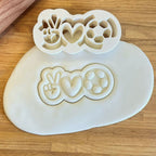 Peace, Love & Fußball-Keksausstecher beim Backen