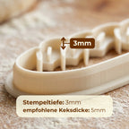 Baguette – Frankreich-Keksausstecher 8x2cm