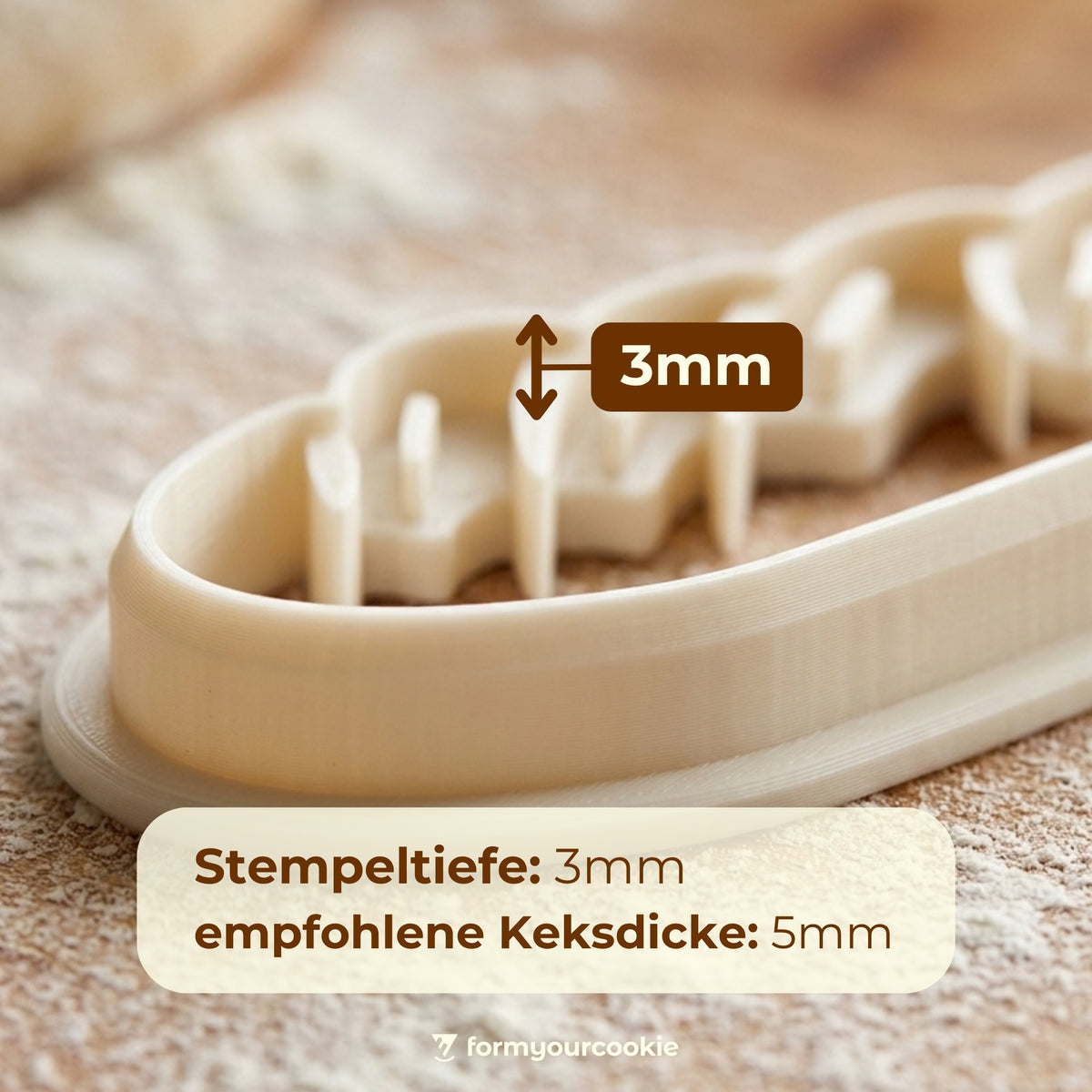Baguette – Frankreich-Keksausstecher 8x2cm