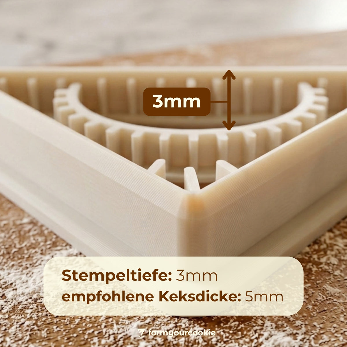 Geodreieck – Schulanfang-Keksausstecher – 7x5cm
