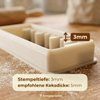 Lineal – Schulanfang-Keksausstecher – 7x3cm