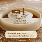 Personalisierter Lebensbaum-Keksausstecher – Name & Datum – 7x7cm