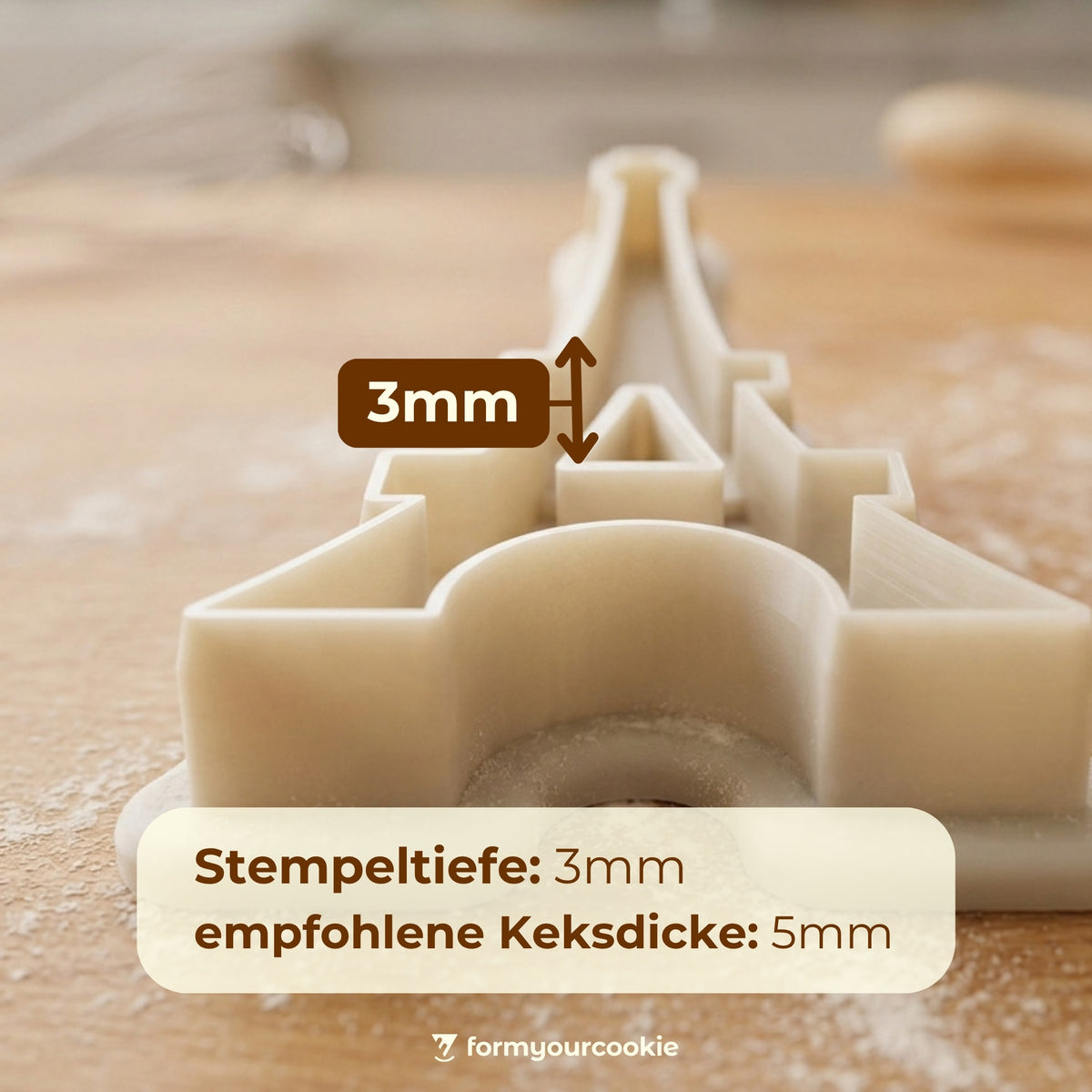 Eiffelturm – Frankreich-Keksausstecher 5x3cm