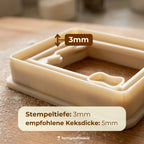 Tafel zum Verzieren – Schulanfang-Keksausstecher – 7x5cm